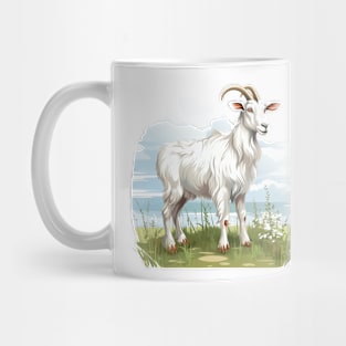 White Goat Mug